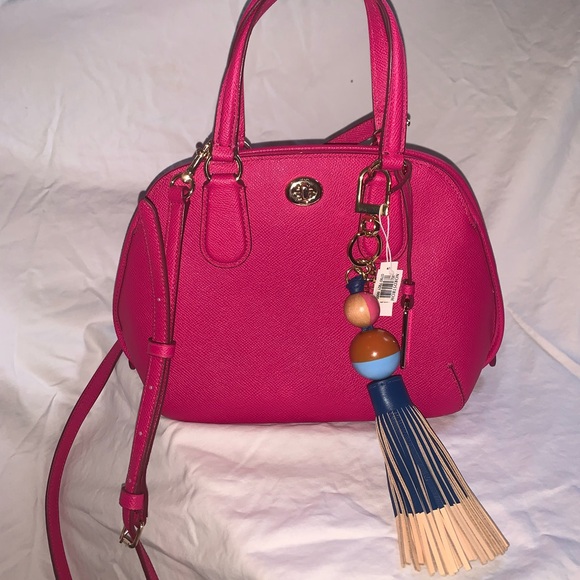 New TORY BURCH Dipped Tassel Key Fob (color tidal wave) - Picture 5 of 6